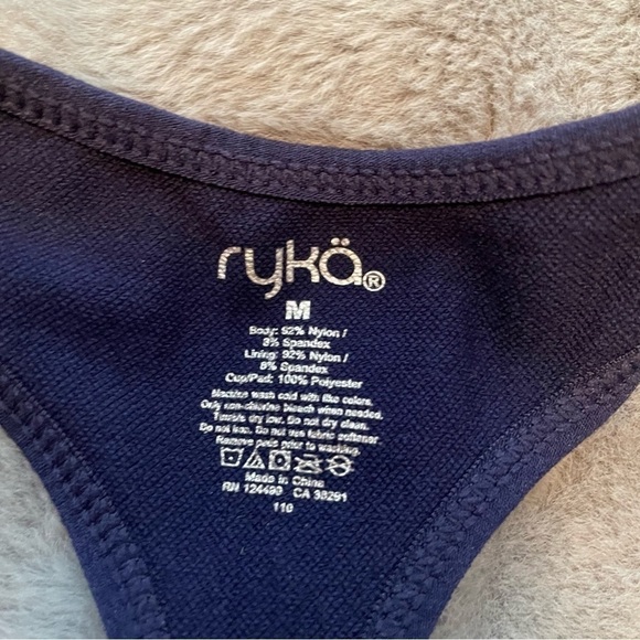 RYKA Blue Sports bra - Size M- Move freely in this flexible and supportive bra - Picture 5 of 5